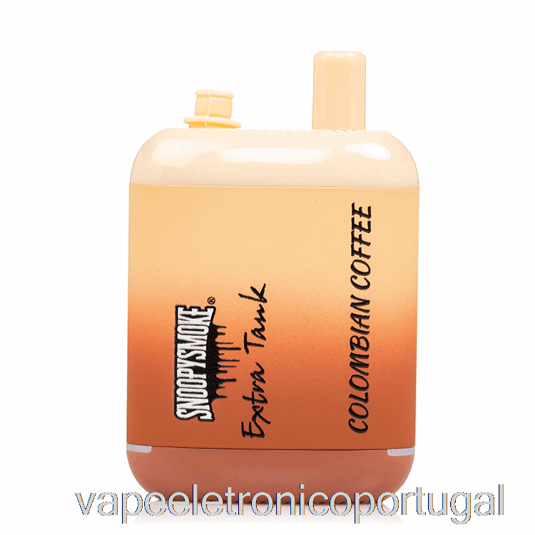 Vape Eletrônico Snoopy Smoke Extra Tank 2 15000 Descartável Café Colombiano